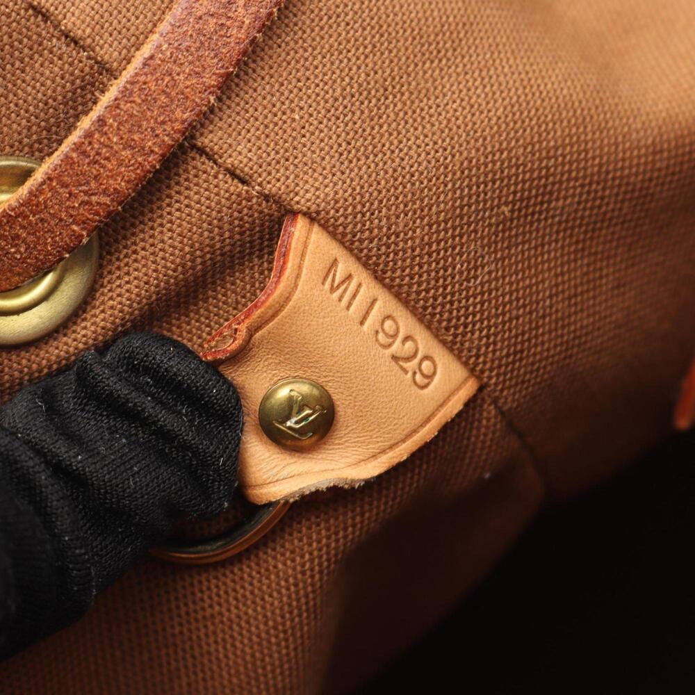 LOUIS VUITTON Authentic Brown Monogram Leather Backpack - Picture 6 of 10